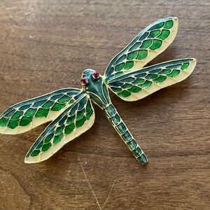 Vintage Dragonfly Brooch | Metropolitan Museum of Art | Enamel Gold-Tone